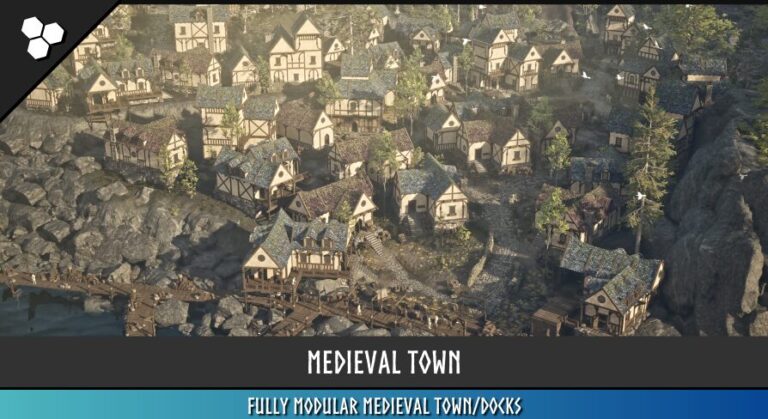 Modular Medieval Town, Docks (Medieval Town, Medieval Village, Town, Village) download