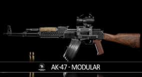 FPS Weapon AK47 (Modular, Customizable) download