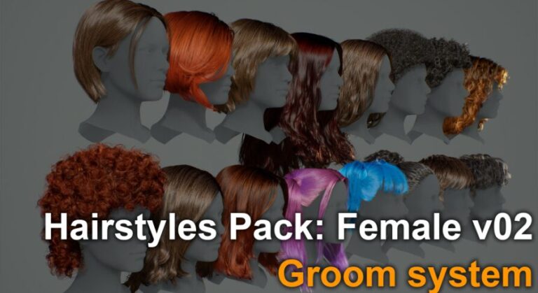 Hairstyles Pack: Female v02 download