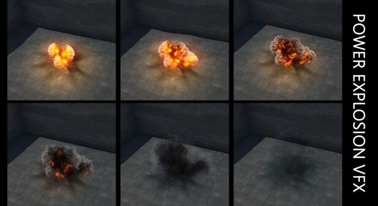 Power Explosions VFX Pack // Color Explosions // Dust and Sand explosions download