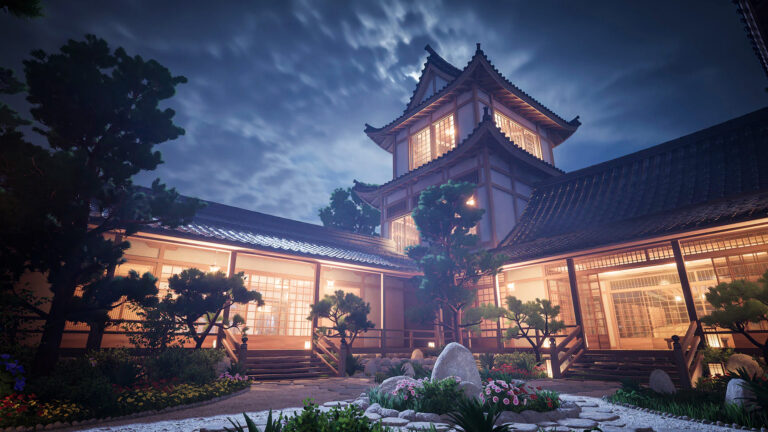 Japanese Courtyard [Ryokan] download