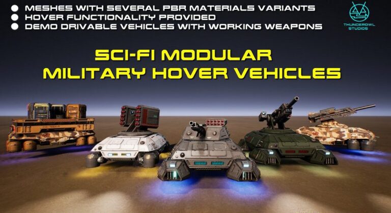 Sci-Fi Modular Hover Vehicles download