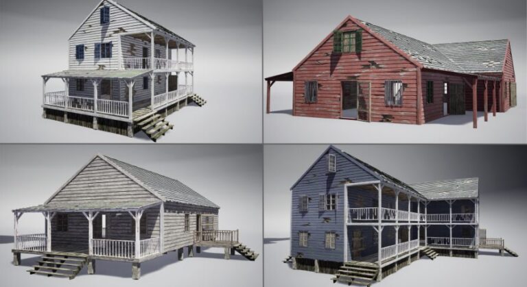 Wooden houses download