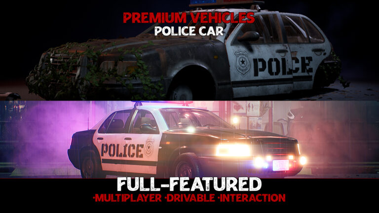 Police Car – Premium – Drivable and Interactable download
