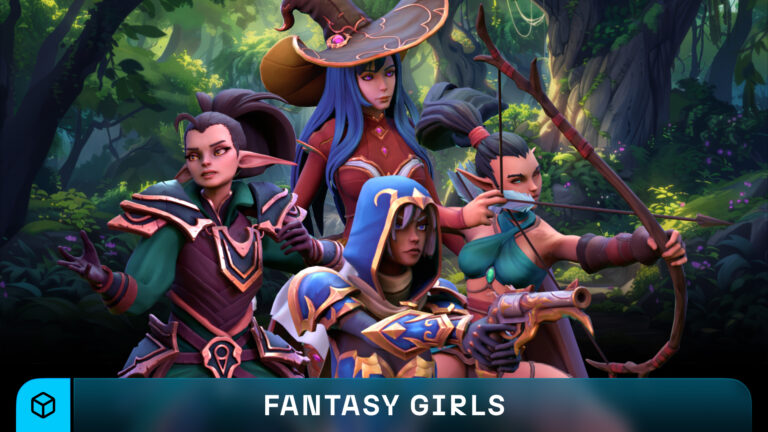Stylized Fantasy Girls NPC Pack #3 download