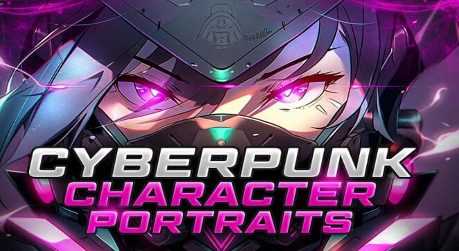 Anime Cyberpunk Character Portraits download