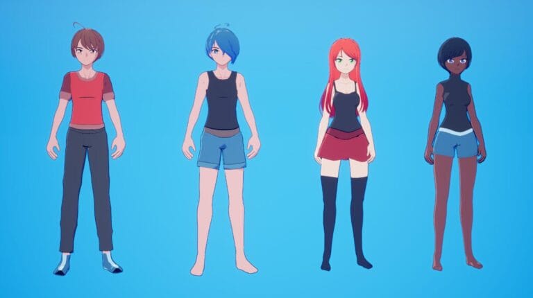 Anime Character Pack꞉ Starter download