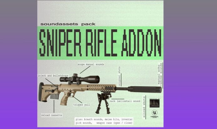 Sniper Rifle Add-on Sound Assets download