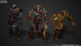 Modular Fantasy Stylized Skeleton Warrior Hero download
